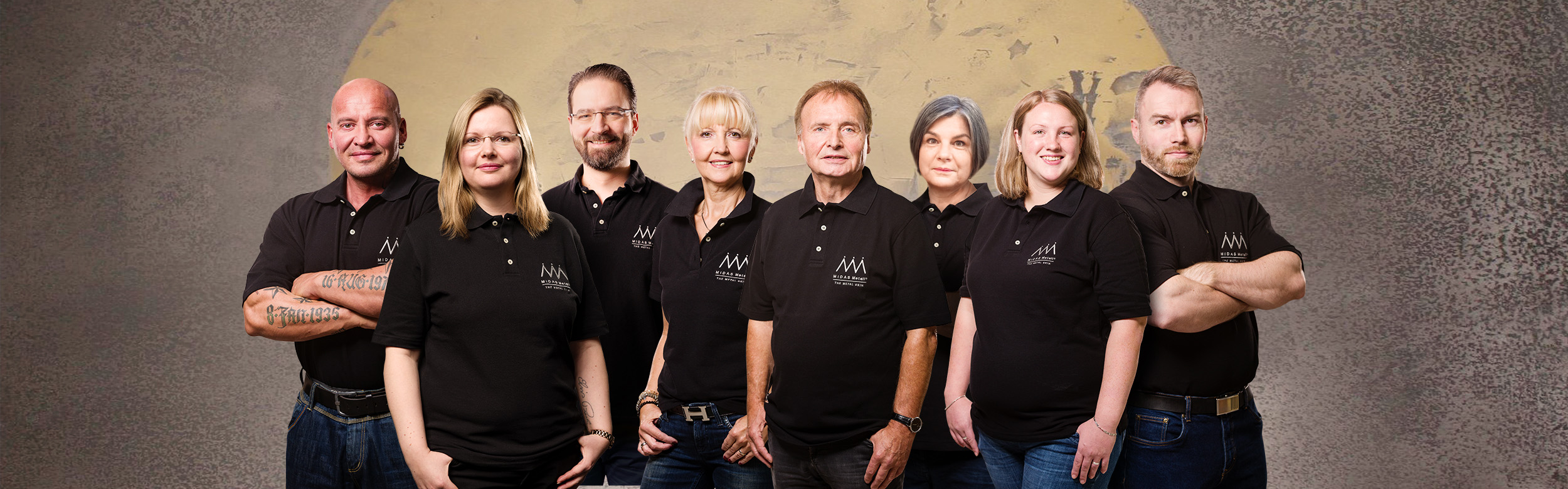 Team fvon MIDAS Metall® von der MIDAS Surfaces GmbH, Germany